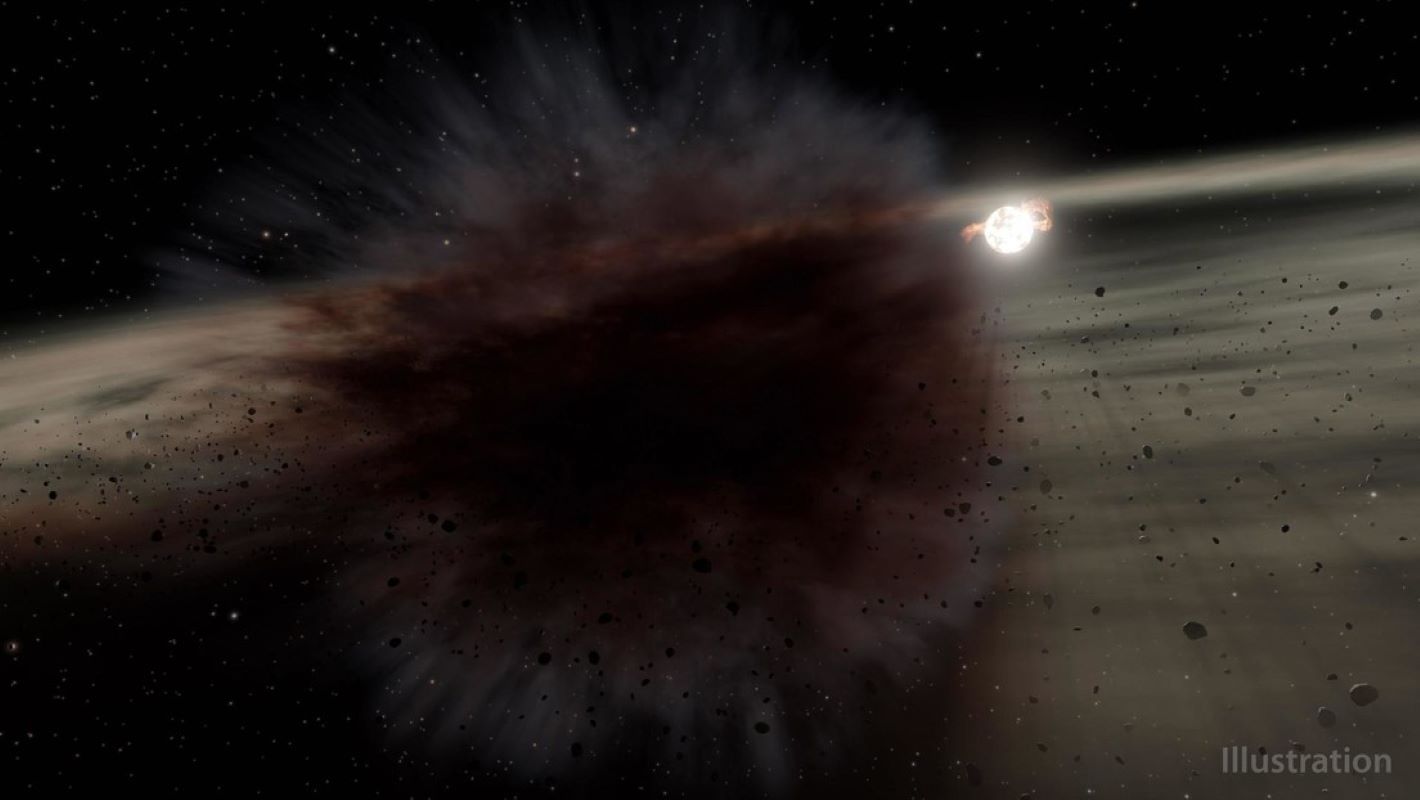 Lee más sobre el artículo Detectan nube de escombros resultante de choque entre asteroides